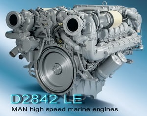 MAN marine D 2842 LE diesel engine
