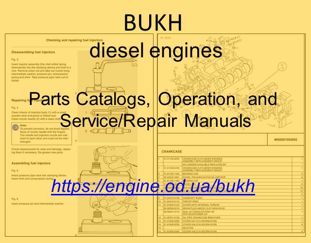 Bukh Diesel engine PDF Technical Manuals and Spare Parts Catalogs