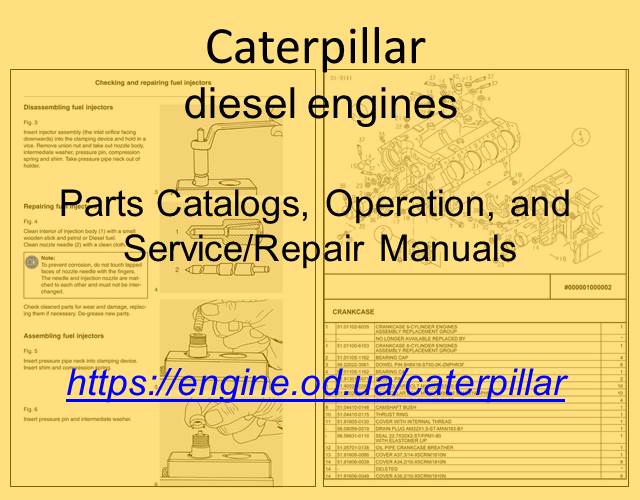 Caterpillar Diesel engine PDF Technical Manuals and Spare Parts Catalogs