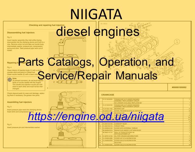Niigata Diesel engine PDF Technical Manuals and Spare Parts Catalogs