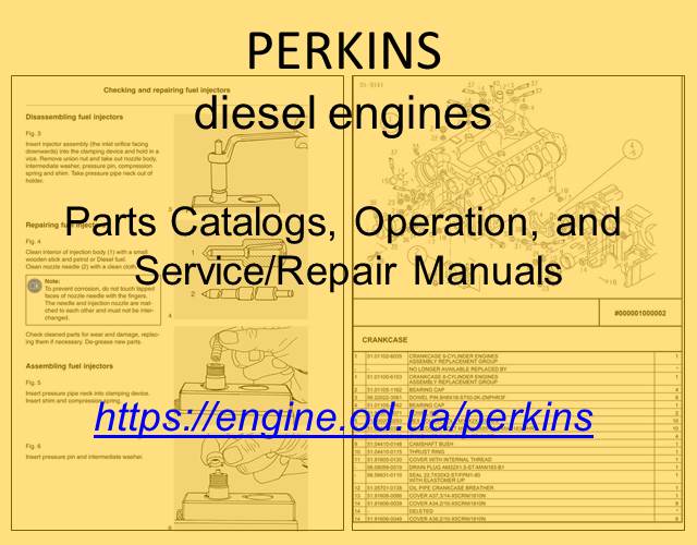 Perkins Diesel engine PDF Technical Manuals and Spare Parts Catalogs