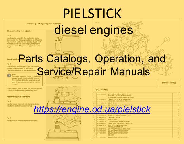 Pielstick Diesel engine PDF Technical Manuals and Spare Parts Catalogs