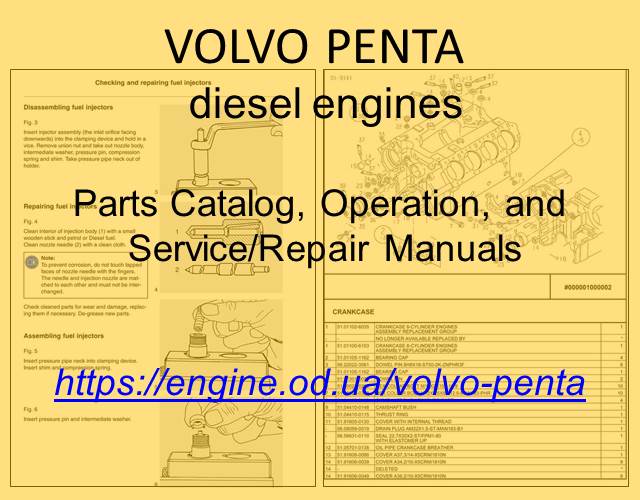 Volvo Penta Diesel engine PDF Technical Manuals and Spare Parts Catalogs