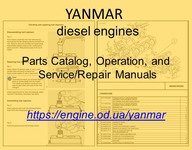 Yanmar Diesel engine PDF Technical Manuals and Spare Parts Catalogs