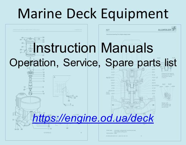 Marine Deck Equipment PDF Manuals and Spare Parts Catalogs