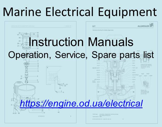 Marine Electrical Equipment PDF Manuals and Spare Parts Catalogs