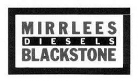 Mirrlees Blackstone K Major Diesel Engine spares (New)