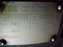 ABB TPS50 B01 Turbocharger (for Deutz TBG 620-V16K Engine)