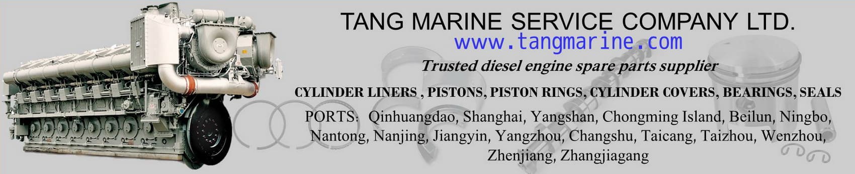 Tang Marine diesel engines spare parts supplier