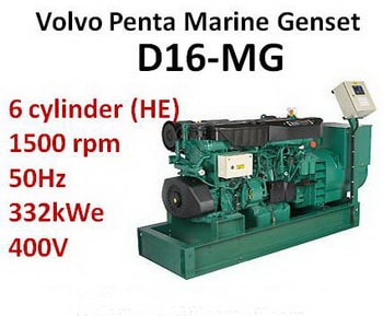 Volvo Penta diesel D16-MG spare parts