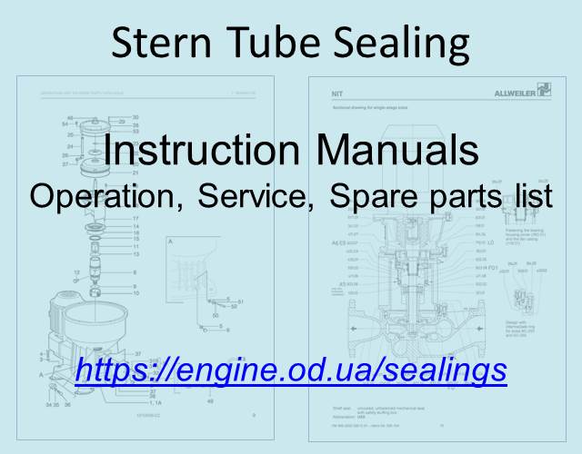 Marine Sealing, O-rings PDF Manuals and Spare Parts Catalogs