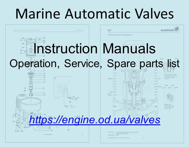 Marine Automatic Valves PDF Manuals and Spare Parts Catalogs